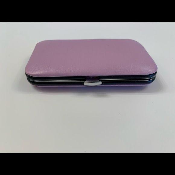 Travel Groom Set- Lilac Faux Leather Shell Case - NWT - Picture 5 of 8